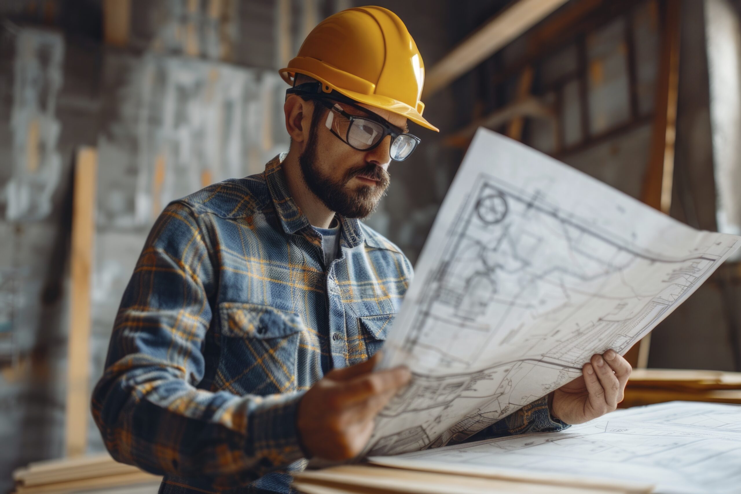 Portrait of male engineer working in the field for engineers day celebration